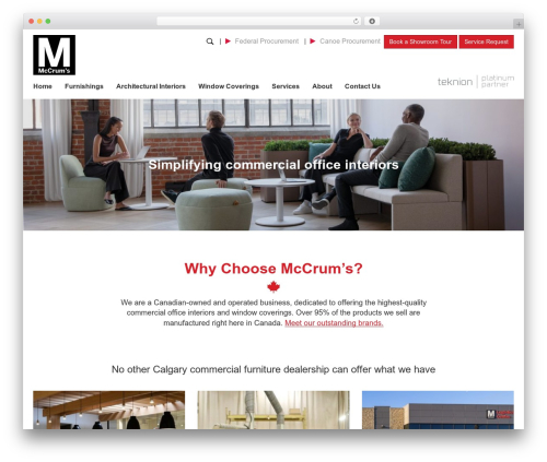 WordPress theme McCrum's WordPress Theme - mccrums.com