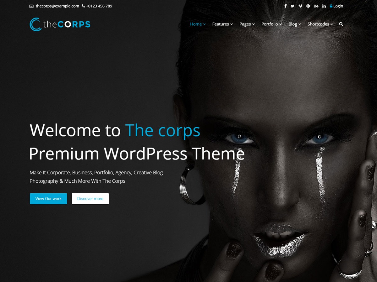 WordPress theme theCorps by TeamWP @Potenza Global Solutions