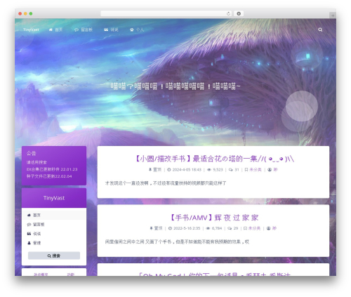 Argon theme WordPress - tinyvast.net