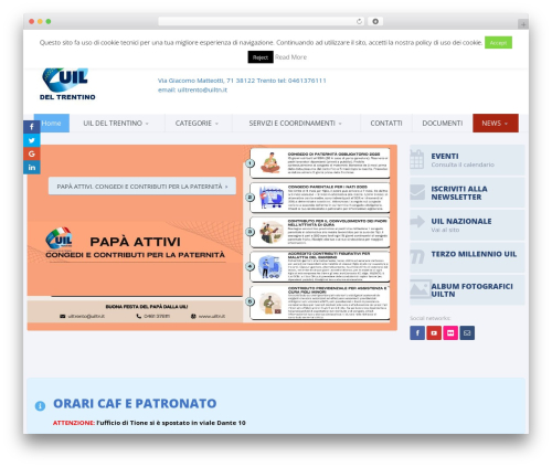 Candidate WordPress theme design - uiltn.it