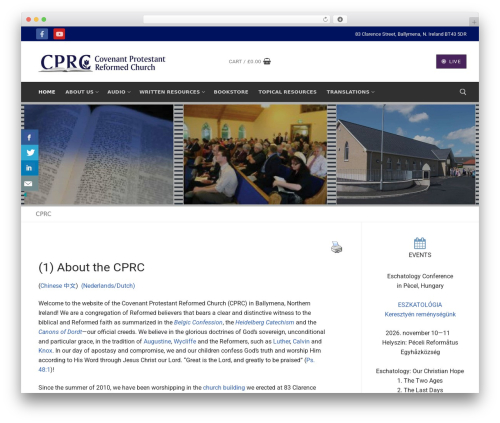 Customify premium WordPress theme - cprc.co.uk