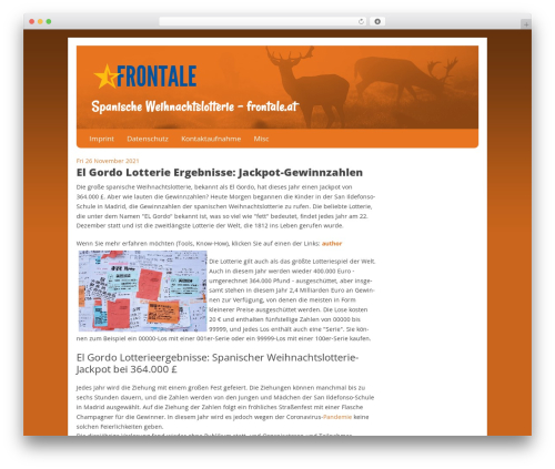 Nevertheless WordPress theme - frontale.at