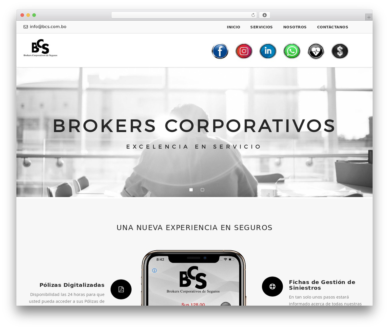 Theme WordPress IODtheme - bcs.com.bo