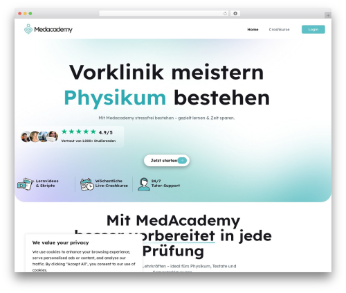 King addons WordPress plugin - medacademy.online