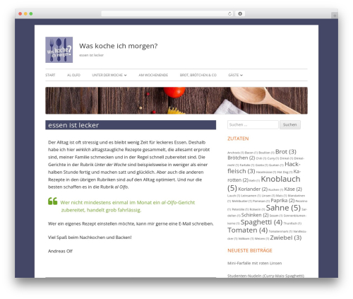 Tiny Framework theme WordPress - was-koche-ich-morgen.de Tiny Framework theme WordPress - was-koche-ich-morgen.de