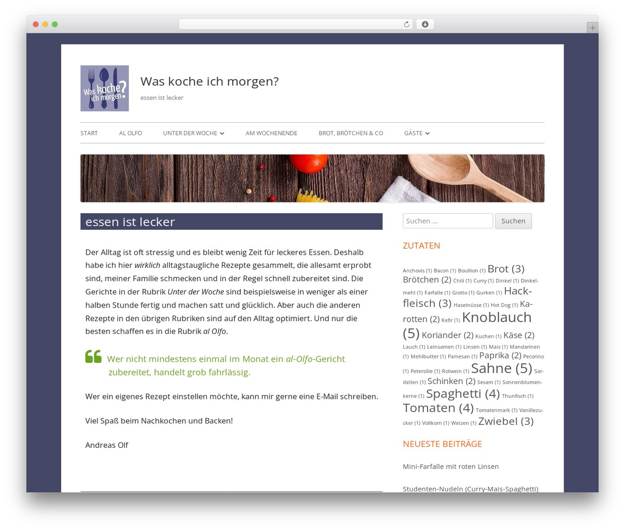 Tiny Framework theme WordPress - was-koche-ich-morgen.de Tiny Framework theme WordPress - was-koche-ich-morgen.de