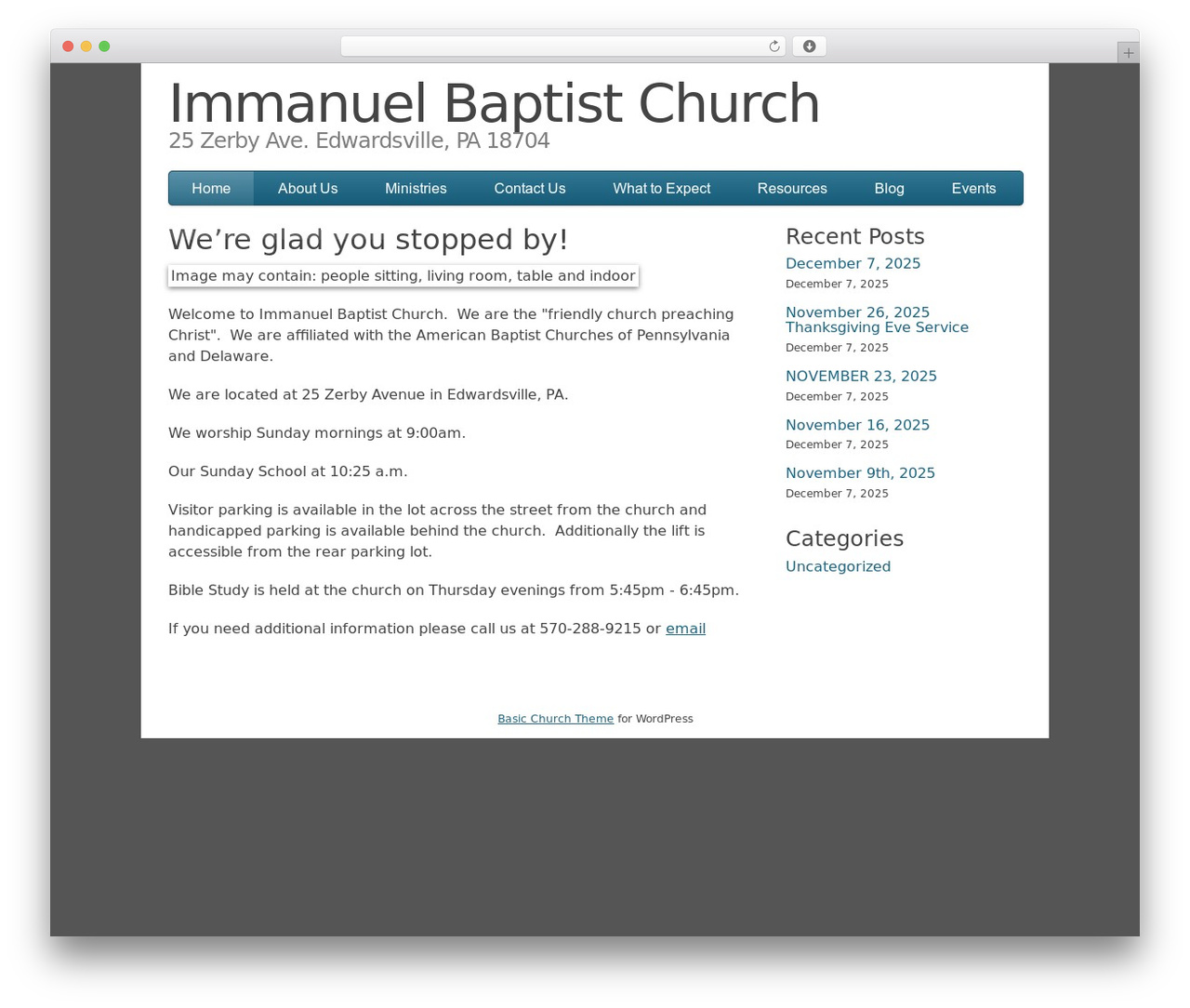 WordPress theme Basic Church - immanuelonzerby.com WordPress theme Basic Church - immanuelonzerby.com