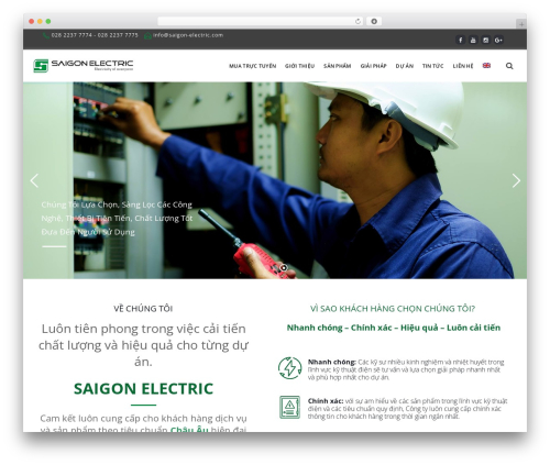 WordPress theme EasyWeb - saigon-electric.com