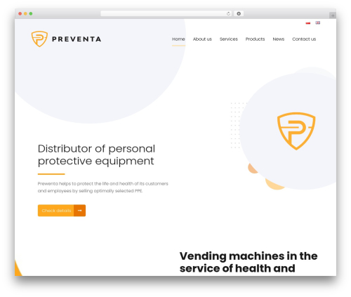 WordPress theme Preventa - prewenta.com.pl