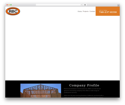 Bne navbar WordPress plugin - rasbroconst.com