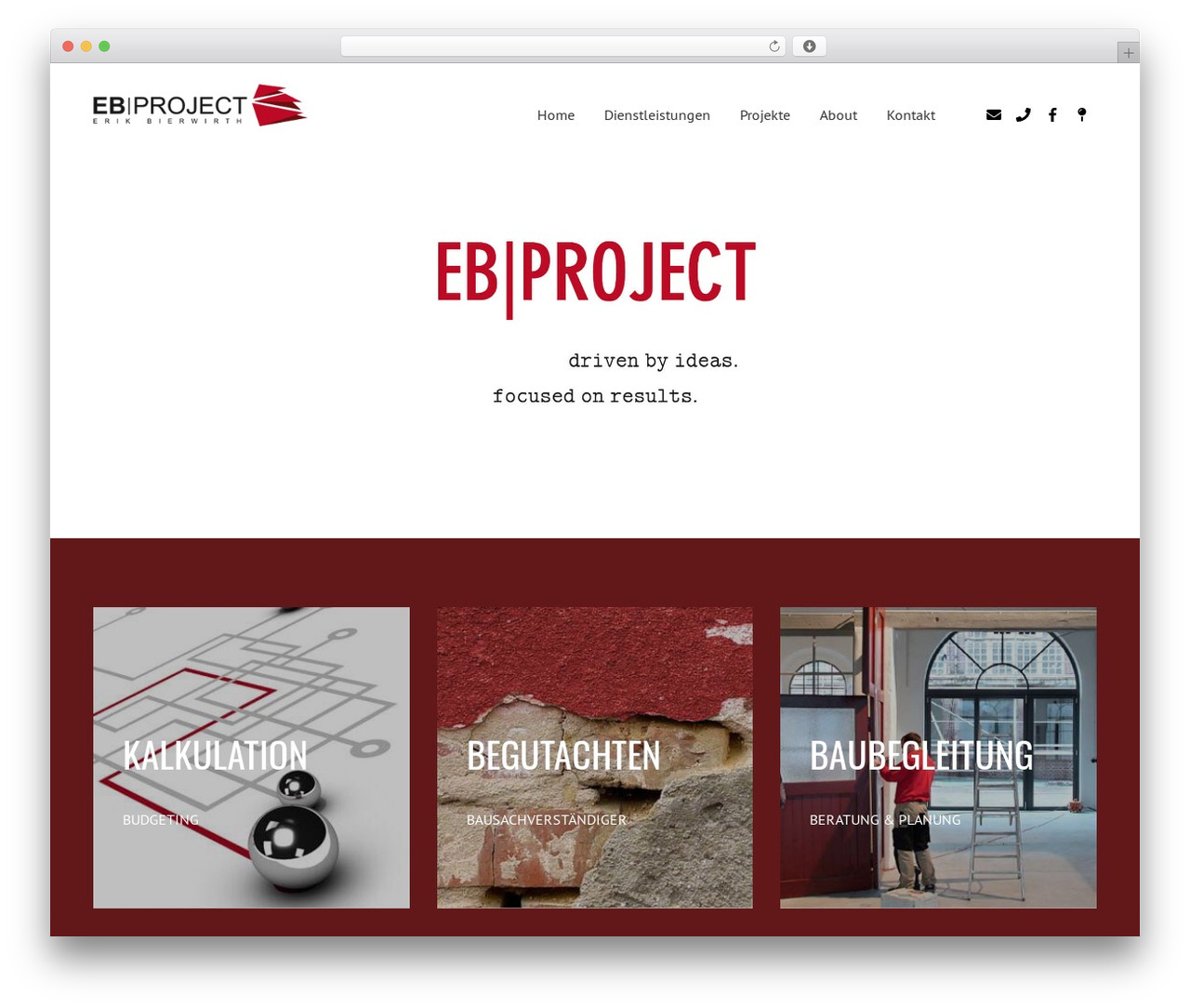 Canvas theme WordPress - ebproject.de