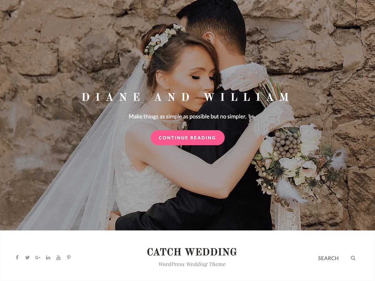 Catch Wedding best wedding WordPress theme