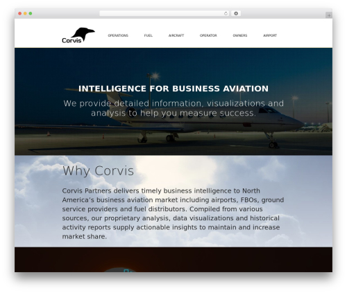 Corvis Website Template WordPress theme design - corvispartners.com