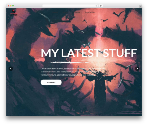 Illustrator theme WordPress - legendaryantics.com