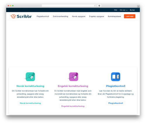 Scribbr-2017 WordPress theme - scribbr.no