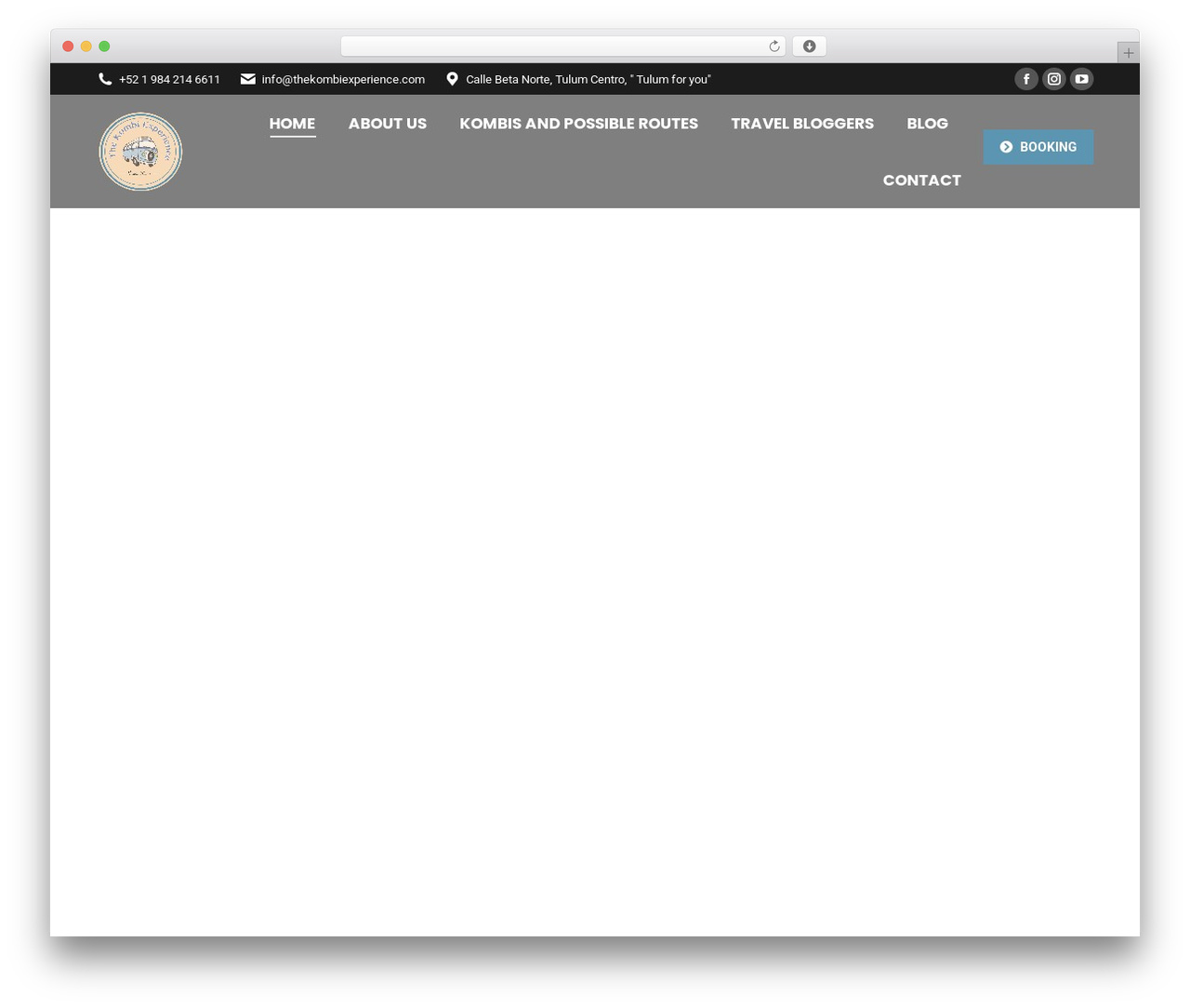 The7 WordPress theme - thekombiexperience.com