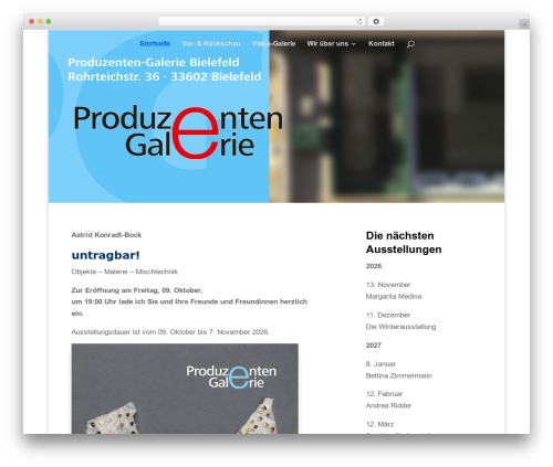 Theme WordPress DI Agentur - produzenten-galerie.de