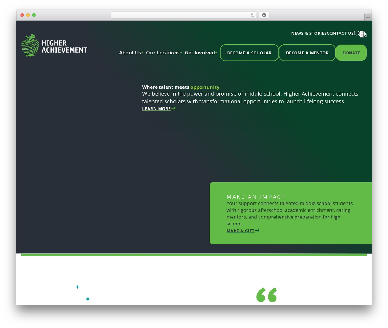 Theme WordPress Elevation Framework v4 - higherachievement.org