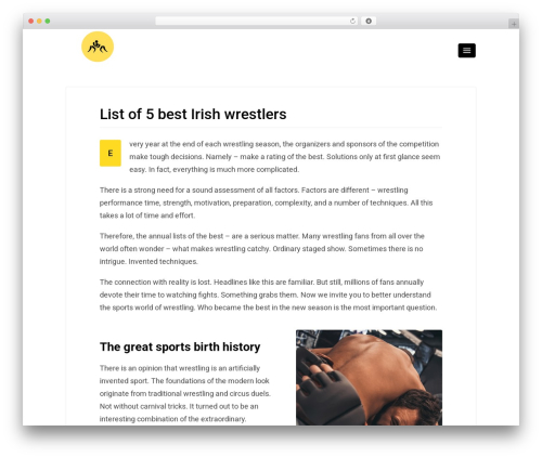 Theme WordPress Itaka WP - irishwhipwrestling.com