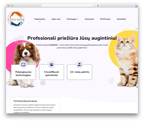 Theme WordPress Petopia - canisfelis.lt