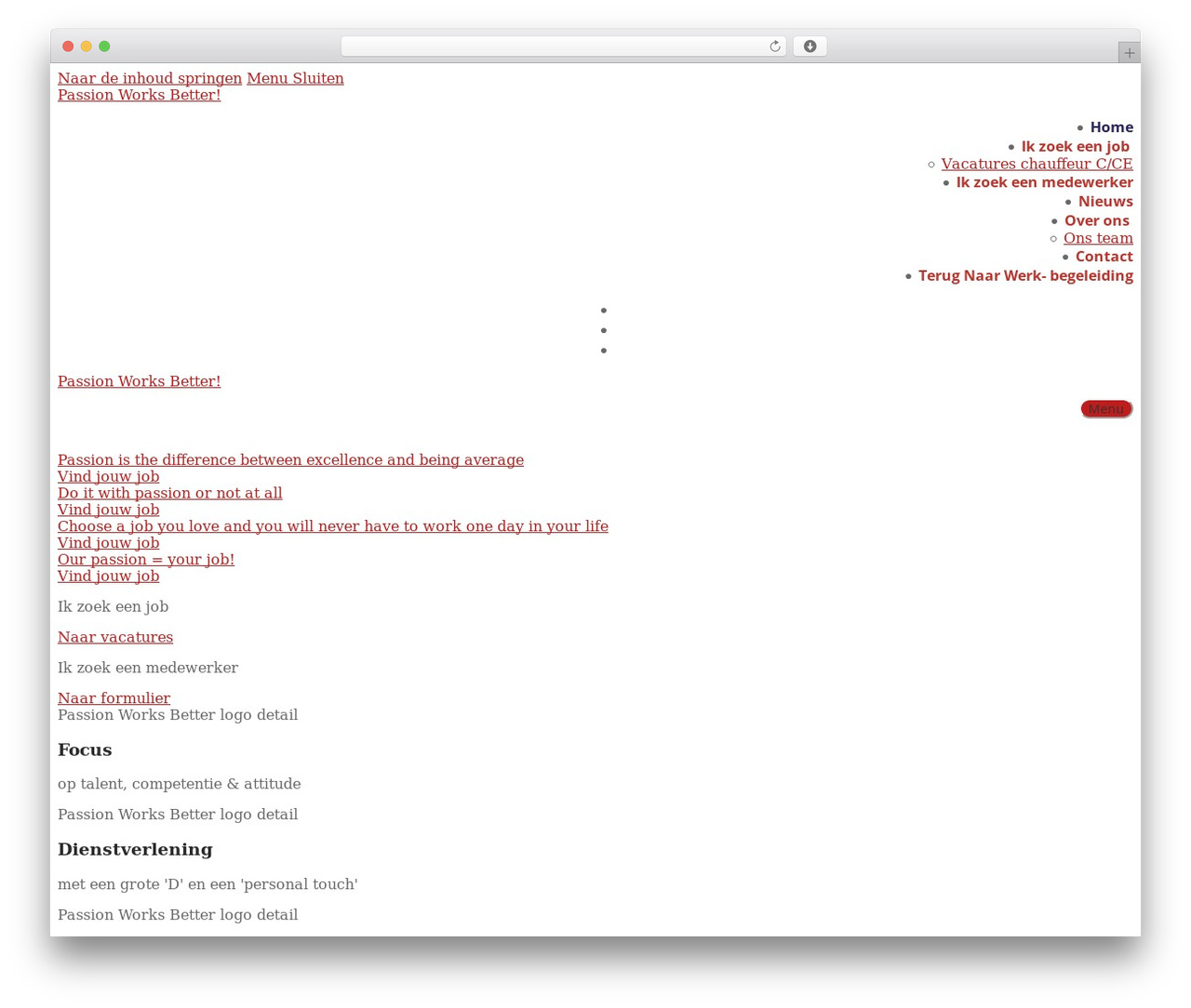 Customify WP theme - passionworksbetter.be