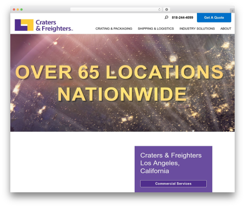 Divi theme WordPress - cratersandfreighterslosangeles.com