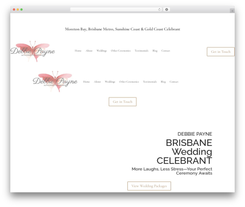 Divi WordPress wedding theme - weddingcelebrantbrisbane.com.au