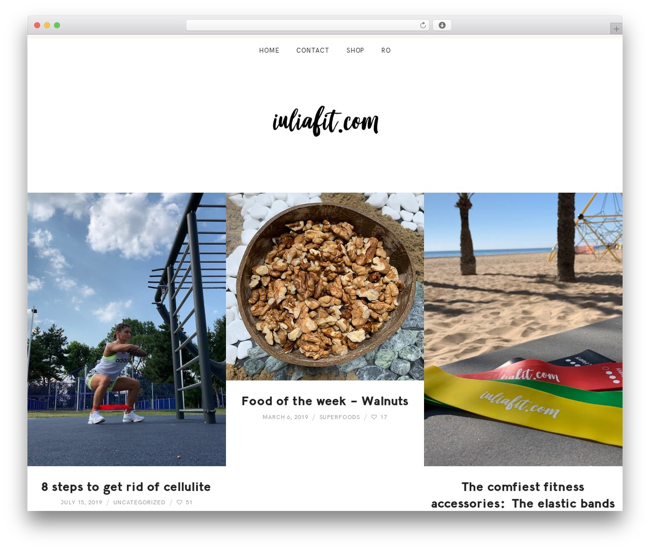 Genesis theme WordPress - iuliafit.com