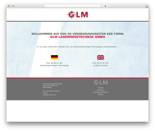 GLM WordPress theme - glm-laser.de