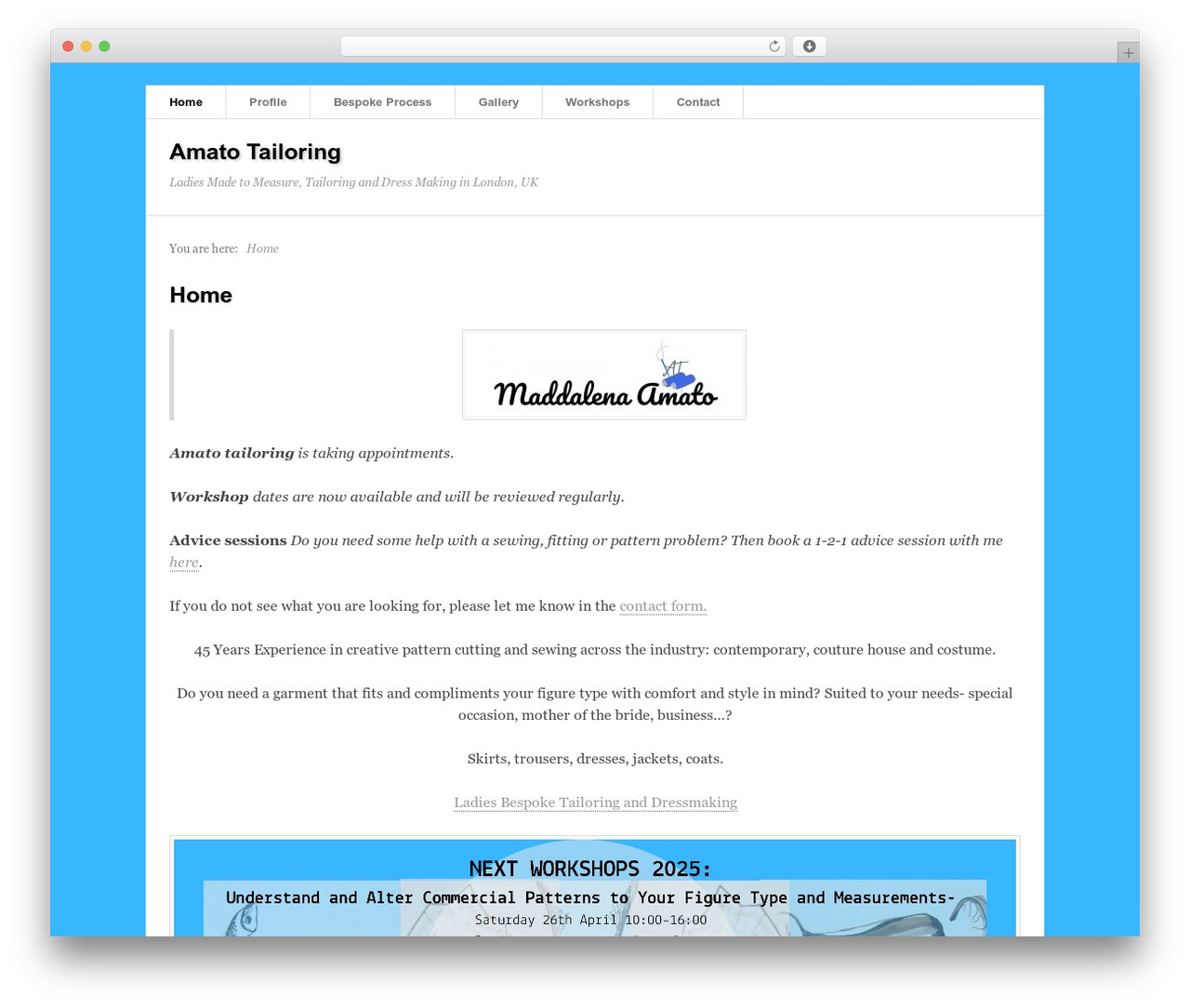 Theme WordPress Prototype - amatotailoring.co.uk Theme WordPress Prototype - amatotailoring.co.uk