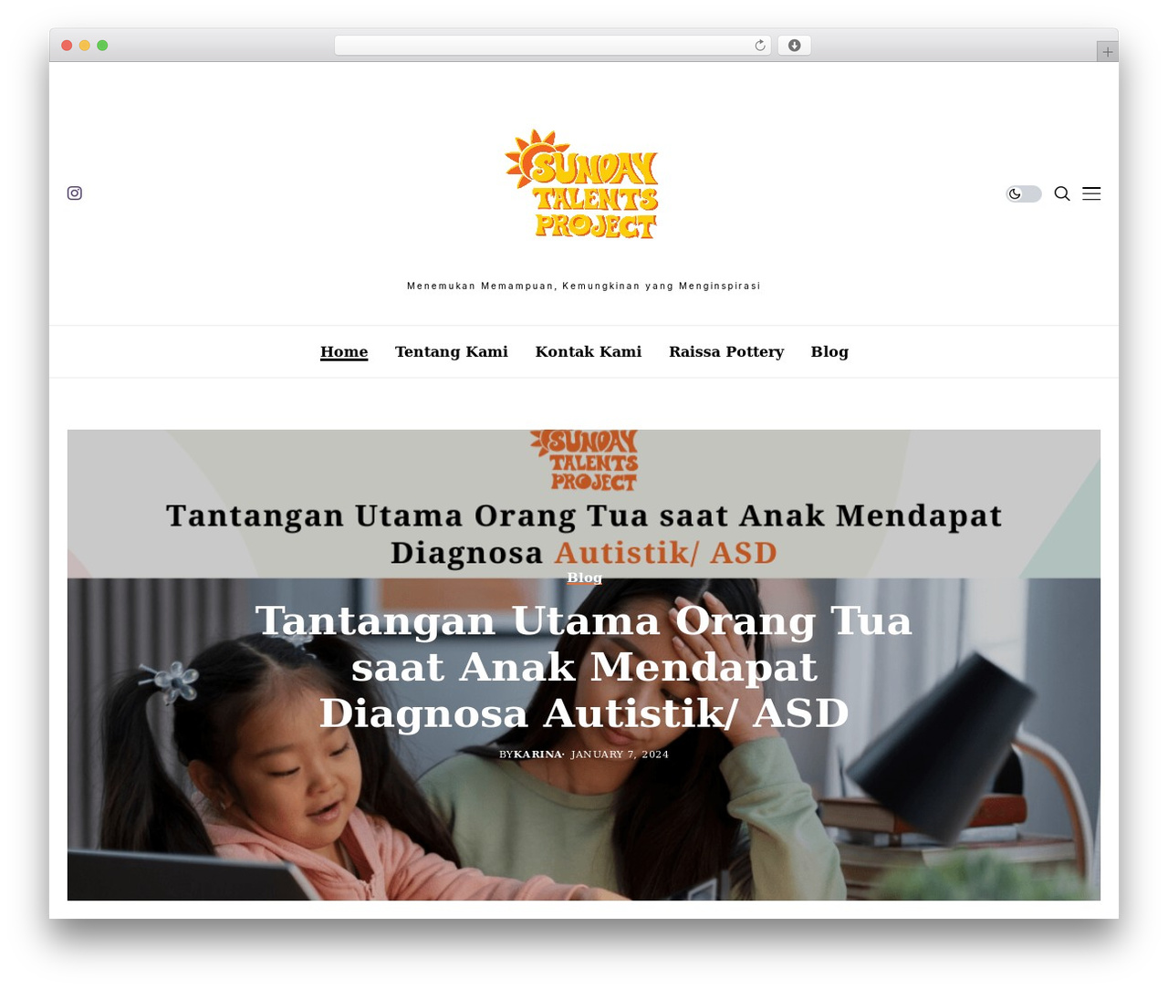 Wesper theme WordPress - sundaytalentsproject.com