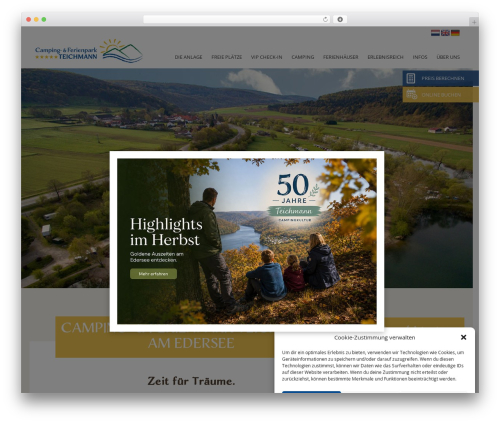 WordPress theme Teichmann - camping-teichmann.de