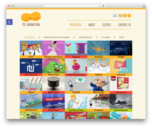 Aware WordPress theme - pilanimation.com