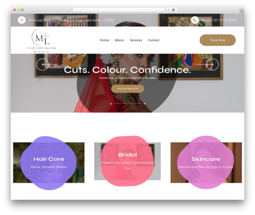Best WordPress theme Haarino - mounalall.com