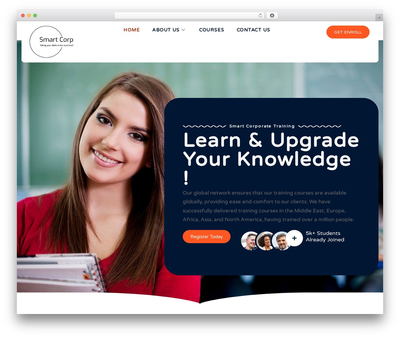 Bosa WordPress theme - smartcorporatetraining.com