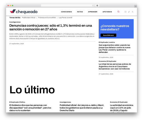 Daext live events WordPress plugin - chequeado.com