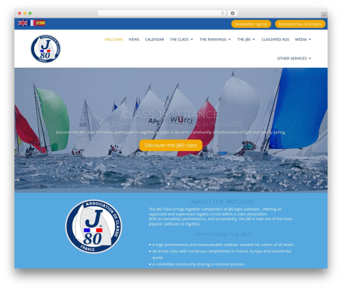 Divi WordPress theme - classej80france.com