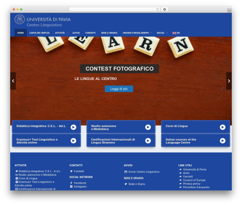 Edu top WordPress theme - cla.unipv.it