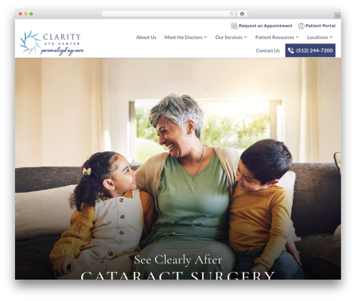 Glacial Theme WordPress theme design - clarityeye.net