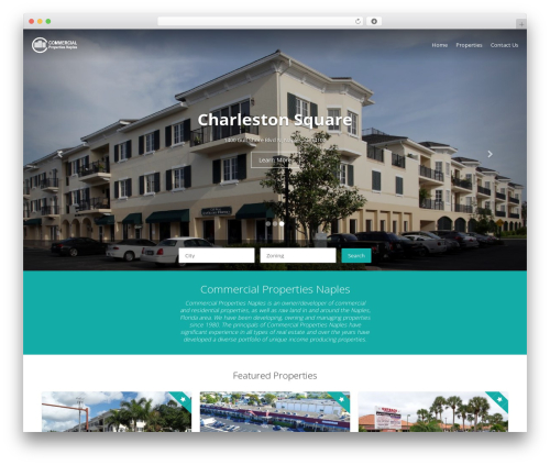 RealesWP best WordPress theme - commercialpropertiesnaples.com