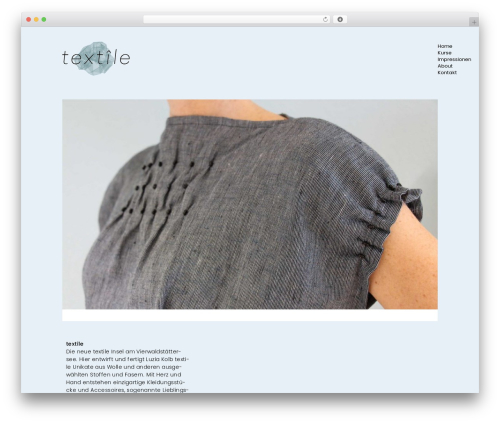 Textile WordPress theme - atelier-textile.ch