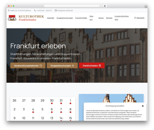 Pixfort likes WordPress plugin - kulturothek-frankfurt.de