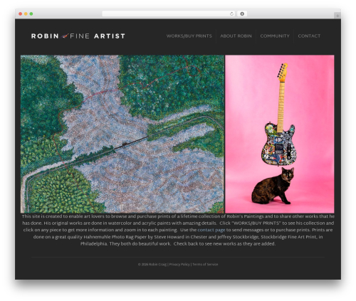 WordPress theme Beaver Builder Theme - robinfineartist.com