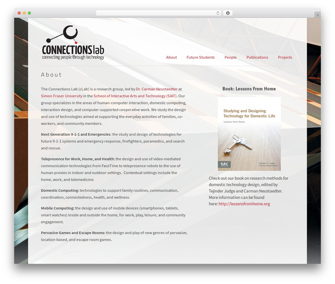 WordPress theme cLab Theme - clab.iat.sfu.ca WordPress theme cLab Theme - clab.iat.sfu.ca