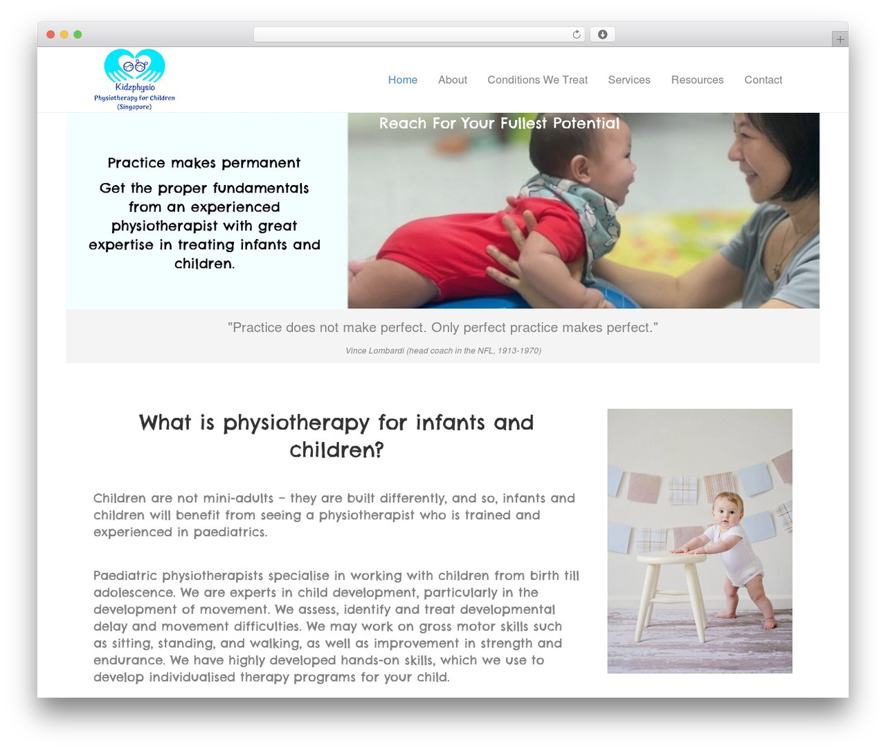 WordPress theme Beaver Builder Theme - kidzphysio.com