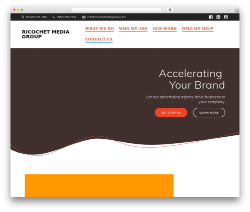 WordPress theme Mesmerize - ricochetmediagroup.com
