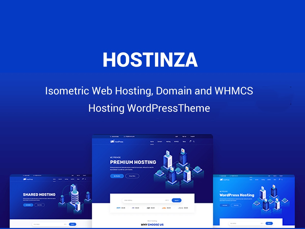 WordPress website template Hostinza