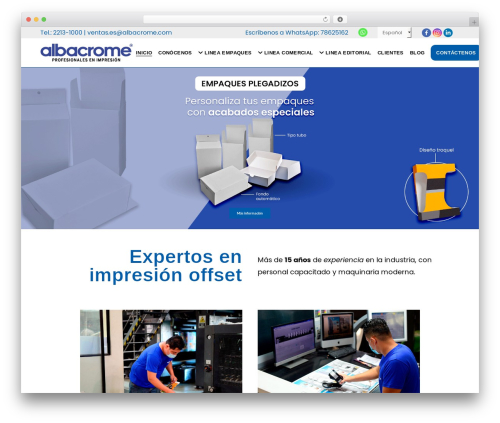WP theme Etchy - albacrome.com