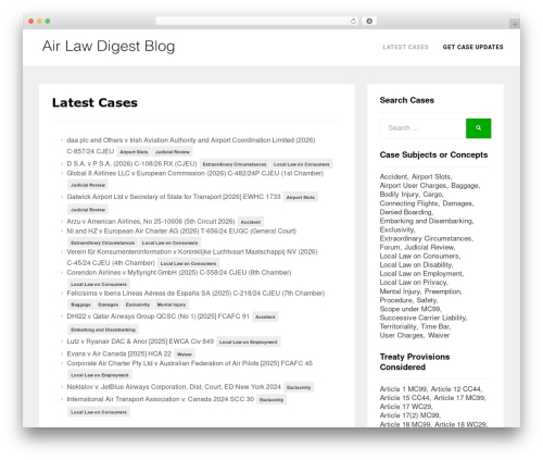 Allium WordPress theme - airlawdigest.com