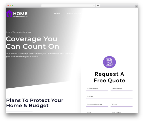 Astra WordPress theme - homewarrantyservicesusa.com